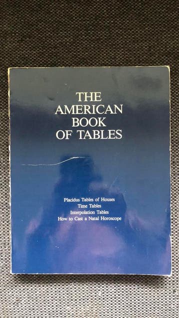 The American Book of Tables