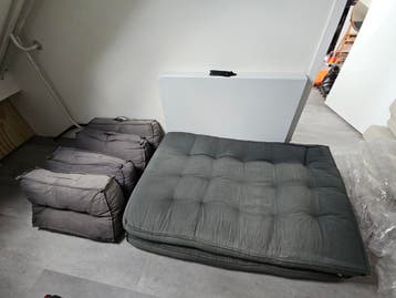 Palletkussens set: 2 zitkussens, 4 rugkussens (verkleurd)