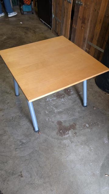 Hoog laag bureau tafel