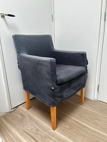 2/4/6 eetkamer fauteuls / stoelen, donkerblauw, gratis!