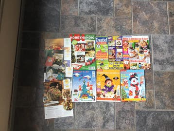 6 tijdschriften 4 losse blaadjes( knutselen moet weg vandaag