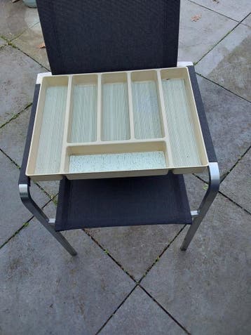 Bestekbak voor lade - Beige kunststof