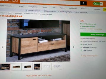 Complete inboedel wegens einde relatie en vertrek buitenland