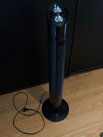Bodin Torenventilator 73 cm hoog - Zwart