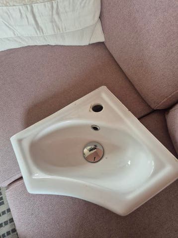 Hoekfonteintje wastafel
