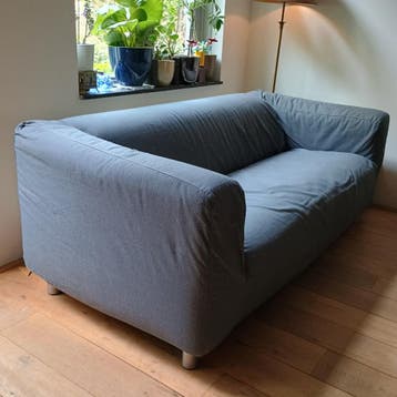 GRATIS - Bank IKEA type Klippan met grijze hoes
