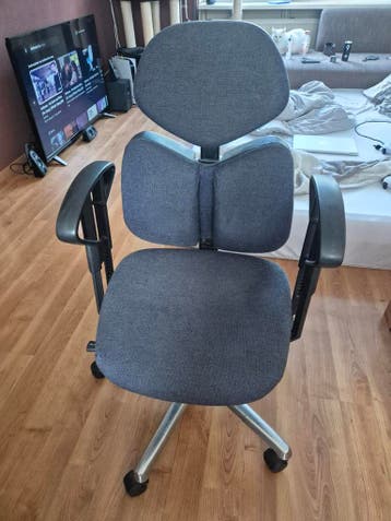 Bureaustoel Grijs-Blauw - Ergonomisch en Comfortabel