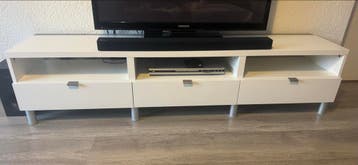 Witte TV-meubel met lades en open vakken