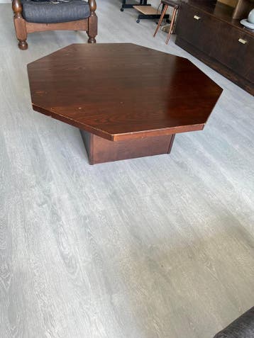 Stevige 8-hoekige salontafel - 100x100x40 cm