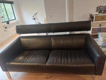 Leren bank 1.80m  2,5 zits