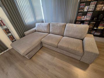 3-zitsbank met chaise longue - Gebruikt