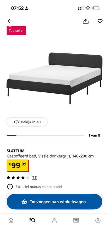 Slattum ikea bed frame