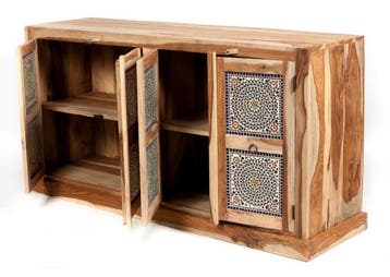 Gratis oosters dressoir van sheesam hout