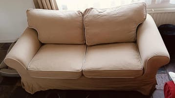 Gratis IKEA Ektorp Tweezitsbank bank beige hoes sofa couch