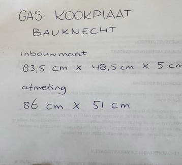 Bauknecht Inbouw Gaskookplaat - 5 Pitten, Zwart Glas