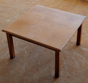 Gratis - massief eiken salontafel
