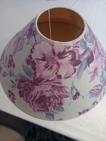 Bloemen lampenkap - Paars/Roze bloemenpatroon