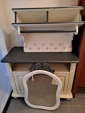 Kapstokschoenenkast spiegel