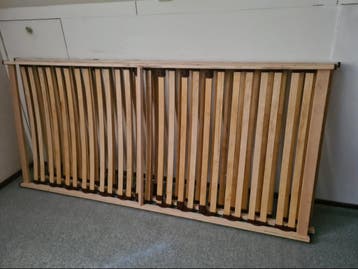 2x 1 persoons (90×200)lattenbodems gratis