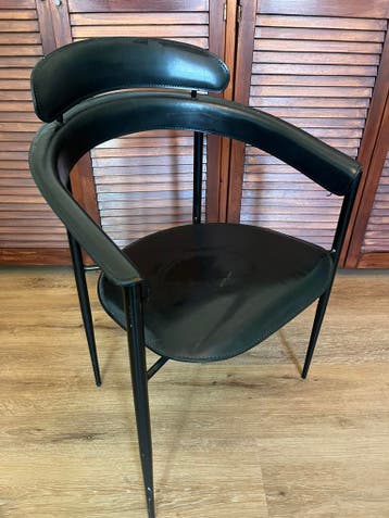 Lederen stoel (2 stuks)