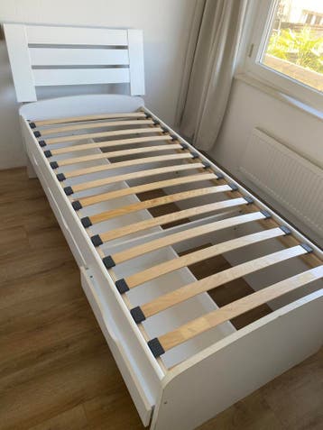 GRATIS eenpersoonsbed 90x180 met lades