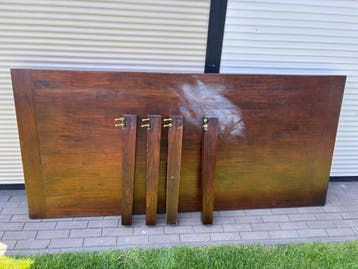 Donker eiken eettafel gratis ophalen