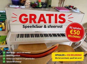 €50 toe! Gratis piano af te halen met beloning van €50!!!