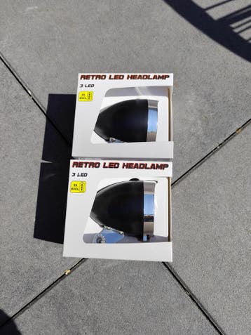 Nieuwe Retro LED fietslampen (2 stuks)
