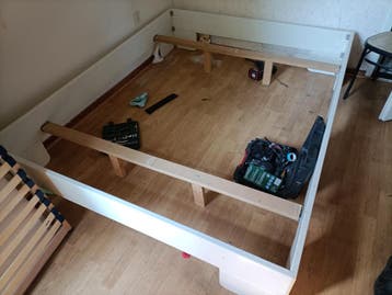 Bed opbouw incl. 2 x lattenbodems 200/80