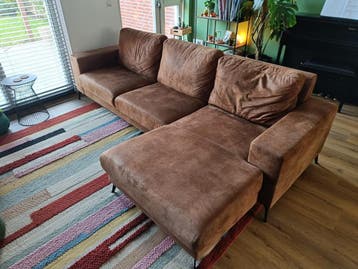 Bank 2,5 zits met loungedeel