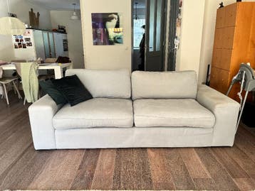 Gratis bank+ loveseat Mayflower,  gr.blauw 3 zits 2,30 breed