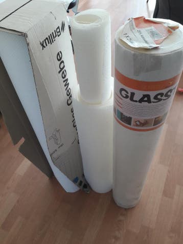 Gratis Behang glasvliesbehang  35 M2,