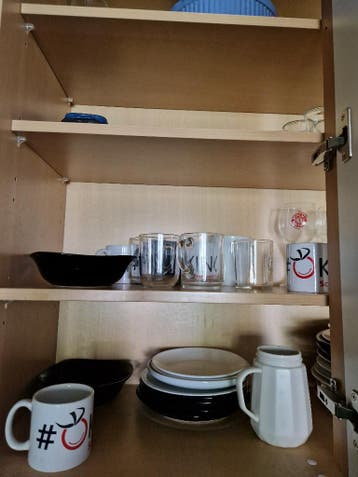 Servies + glazen + mokken