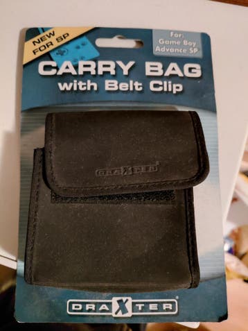 Nintendo gameboy advance sp carry bag case clipon