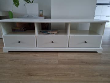 Witte TV-meubel met lades en open vakken