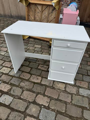 Graris Wit (kinder) bureau met lades
