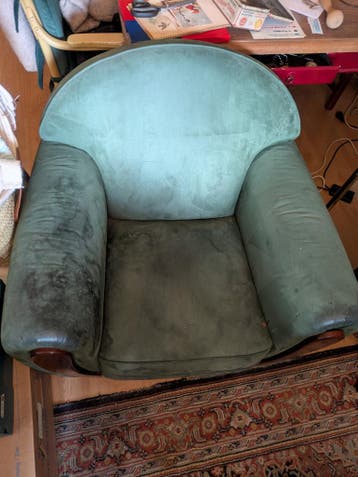 Gratis op te halen: Groene fauteuil, zaterdag 9:00-10:00