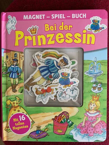 Duits prinsessen boek met 16 magneten