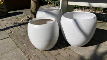 Bloempotten wit voor binnen