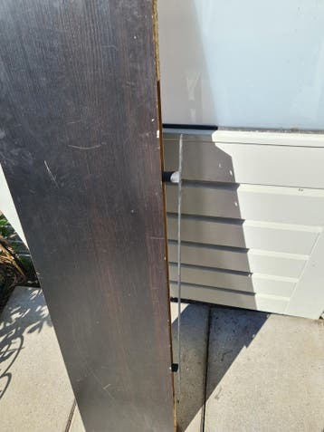 Gratis wandplank 110 cm lang, donkerbruin