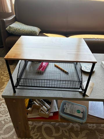 Aanrecht koffie stand met uitschuifbare mantje
