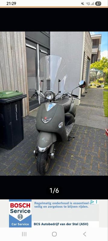Scooter gratis gezocht.