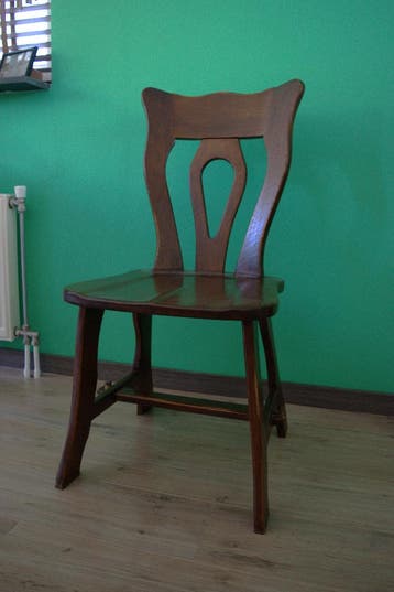 4 Eikenhouten stoelen