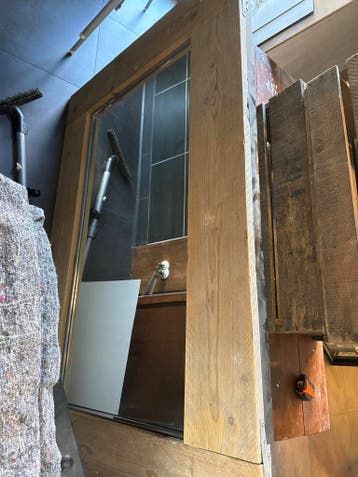 Grote ingelijste spiegel 160x100 cm