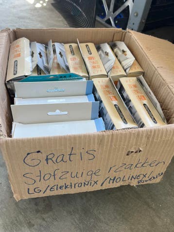 Gratis stofzuigerzakken LG, Rowenta, Molinex en meer