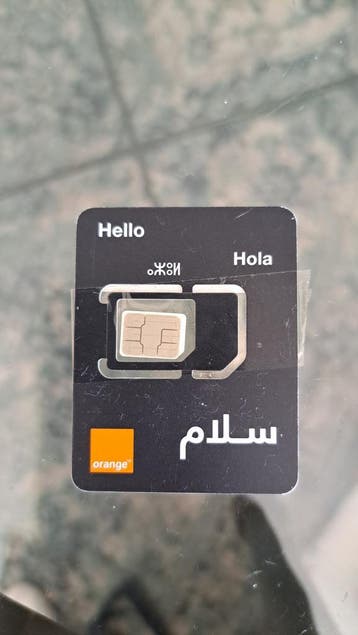 Orange Simkaart Marokko - 16GB data geldig t/m 8 mei