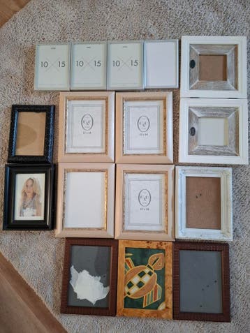 Gratis diverse fotolijstjes. Allemaal meenemen.