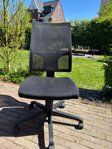 Bureau stoel - zwart - verstelbaar - met wielen