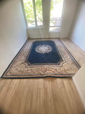 Prachtig Perzisch tapijt - Blauw met beige accenten