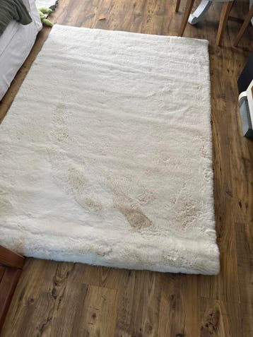 Vloerkleed 140x200 cm - Crème/Beige - Tapeso Comfy Plus